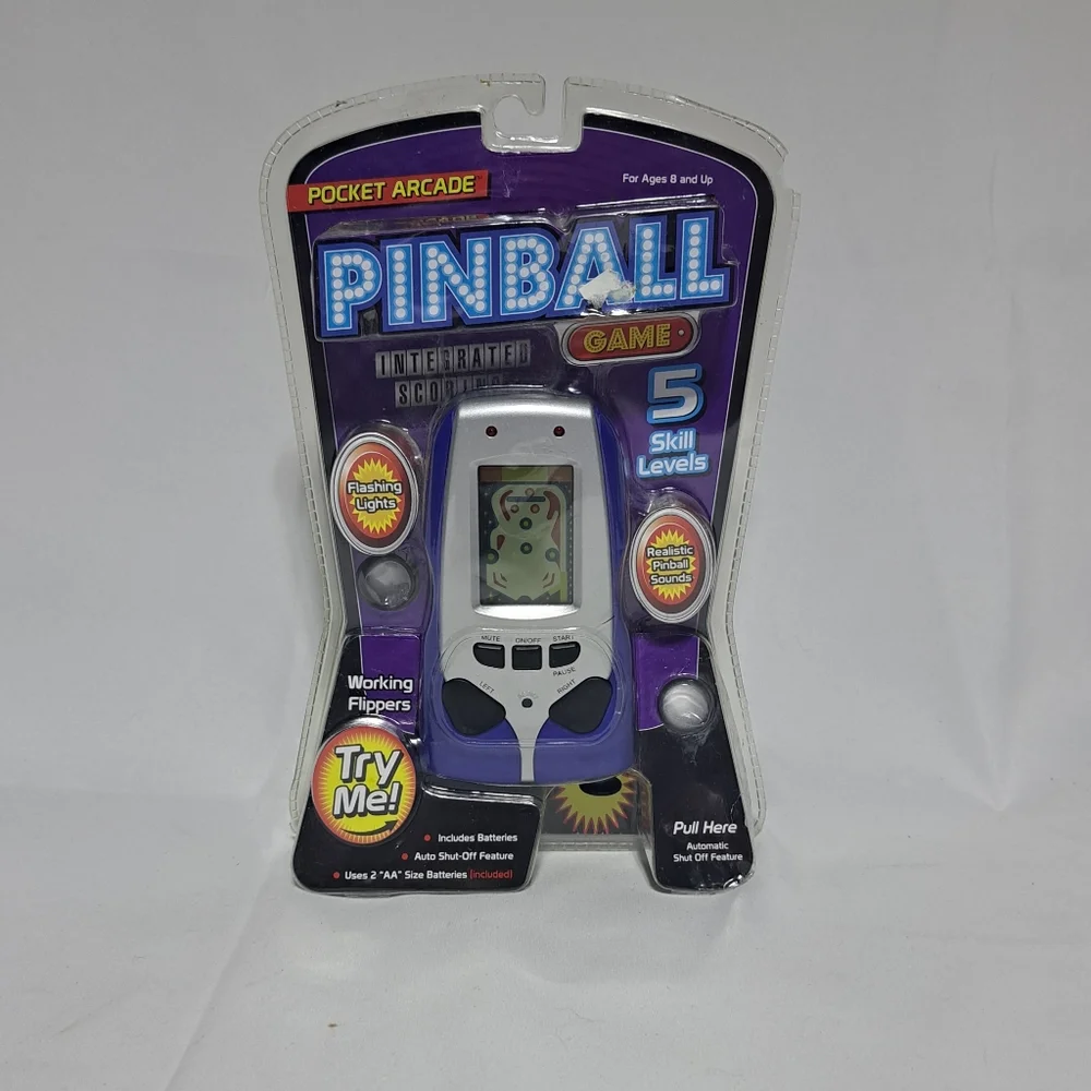 Pocket Arcade‎ Handheld Pinball Game 8+ 2010 - New In Package